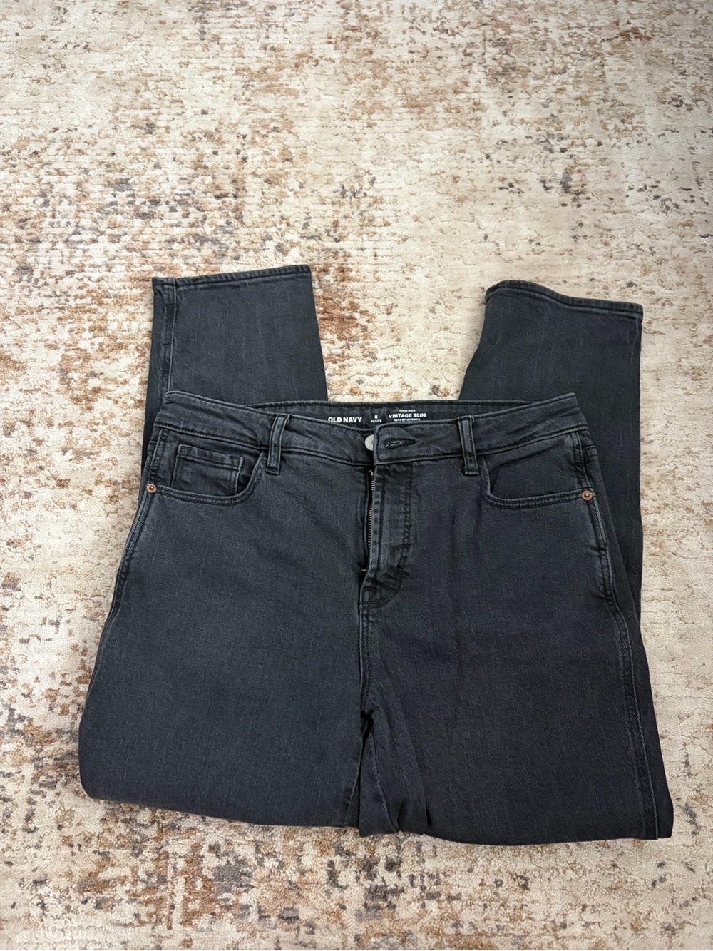 Old Navy Women's Black High-Rise Vintage Slim Jeans